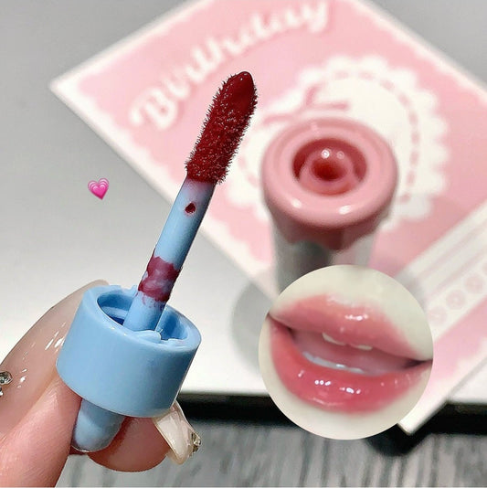 Milkshake Tasarımlı Dudak Parlatıcısı, Nemlendirici Lip Gloss
