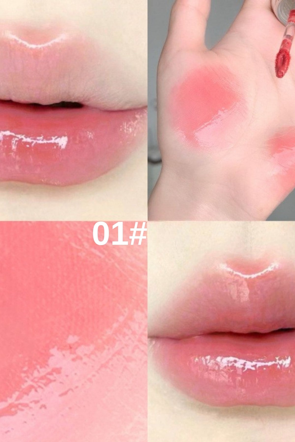 Fiyonklu Dudak Tint, Parlak ve Nemli Bitiş, Lip Glaze, Kore Tarzı