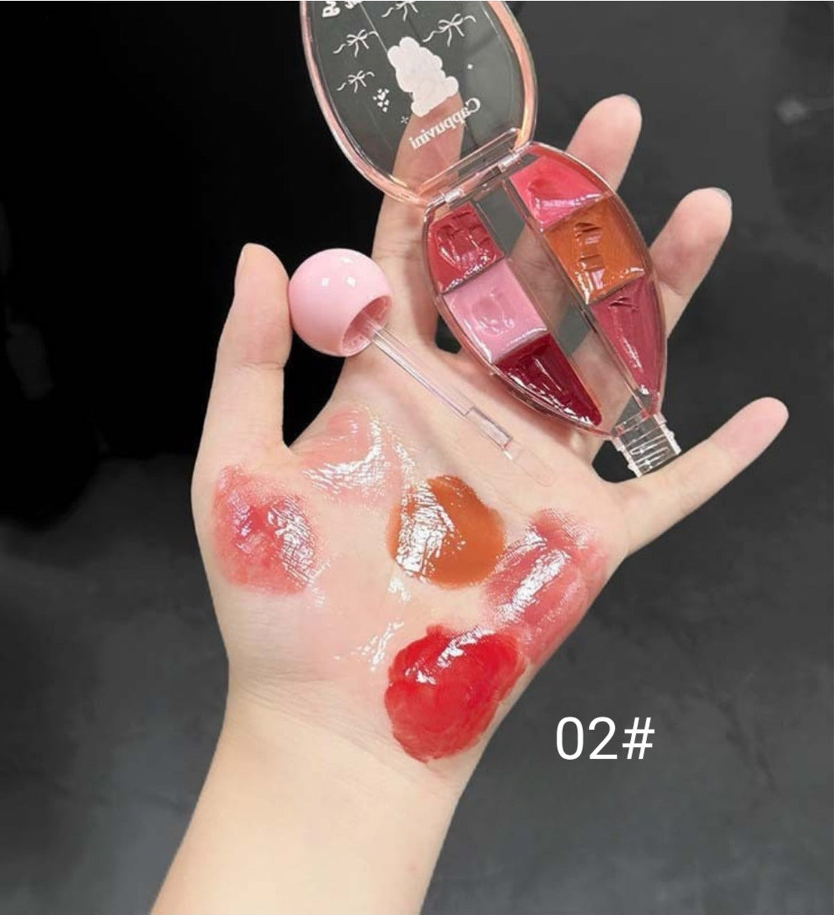 6 Renkli Dudak Parlatıcısı, Parlak Cam Görünümlü Lip Gloss & Dudak Tinti