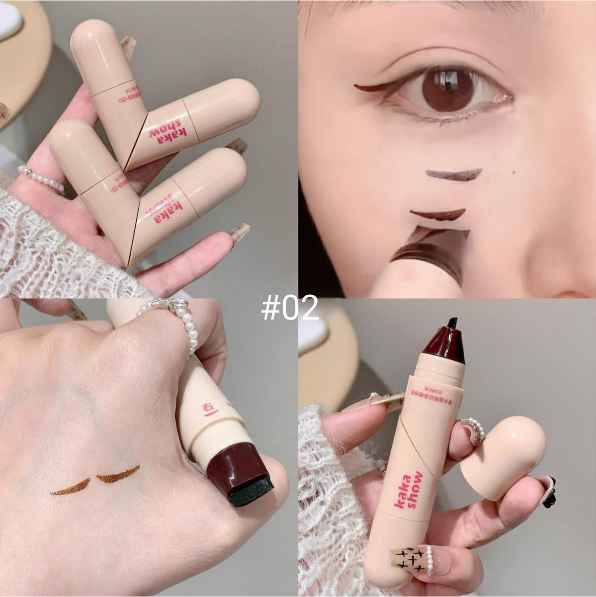 Çift Başlıklı Suya Tere Dayanıklı Eyeliner