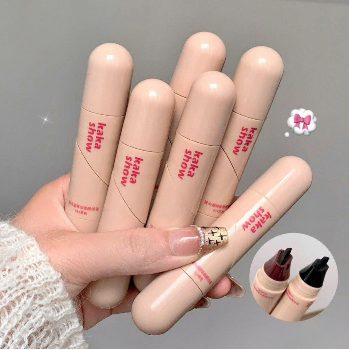 Çift Başlıklı Suya Tere Dayanıklı Eyeliner