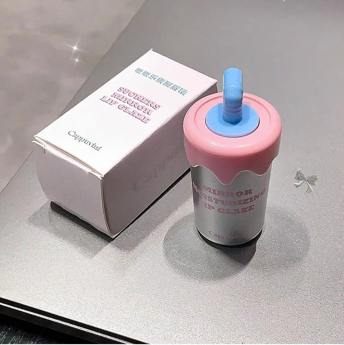 Milkshake Tasarımlı Dudak Parlatıcısı, Nemlendirici Lip Gloss