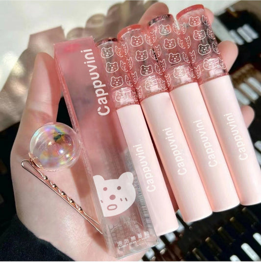 Sevimli Bubble Bear Desenli Likit Ruj